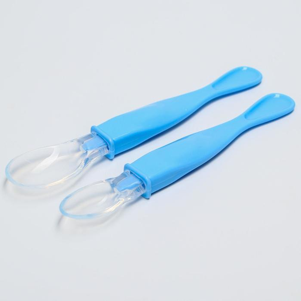 Набор силиконовых ложечек, 2 шт., цвета МИКС 1886955