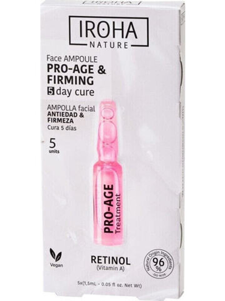 Iroha Iroha Nature Retinol Pro-Age Face Ampoule Przeciwstarzeniowo-Ujędrniające Ampułki Do Twarzy Z Retinolem 5X1.5Ml