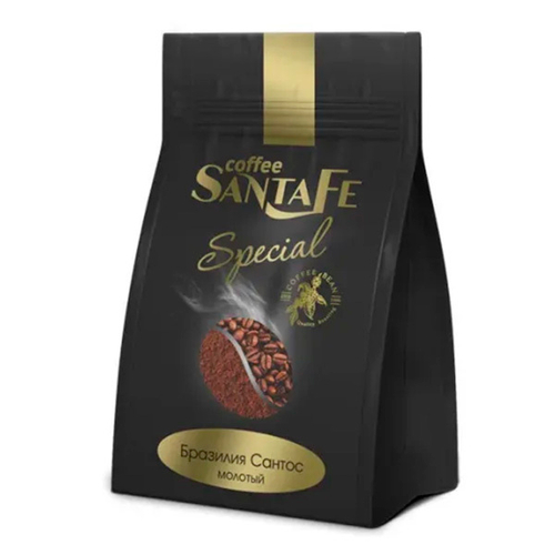 Натуральный молотый кофе Santa Fe Бразилия Сантос 150г