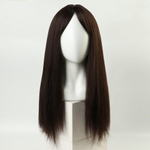 Парик искусственный с чёлкой, 60 см, каштановый цвет