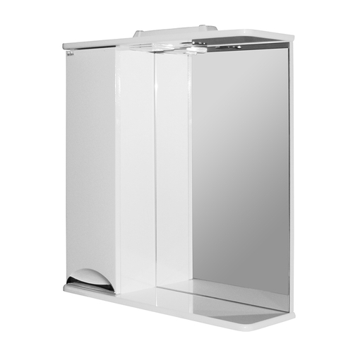 Зеркальный шкаф "ЭТЬЕН-65" левый с подсветкой  (ПВХ)