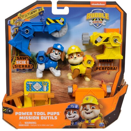 Psi Patrol - Строительный набор Rubble и его бригада + 2 фигурки щенков 20149907