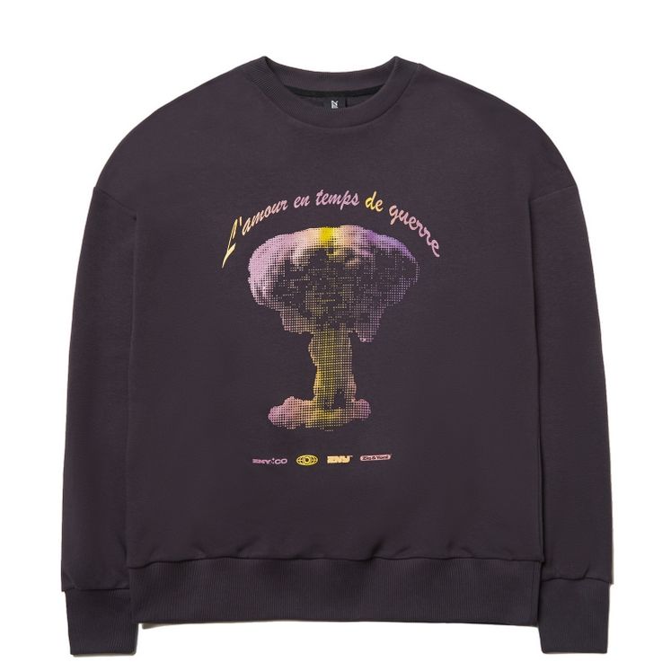 Свитшот ZNY LAMOUR, серый темный