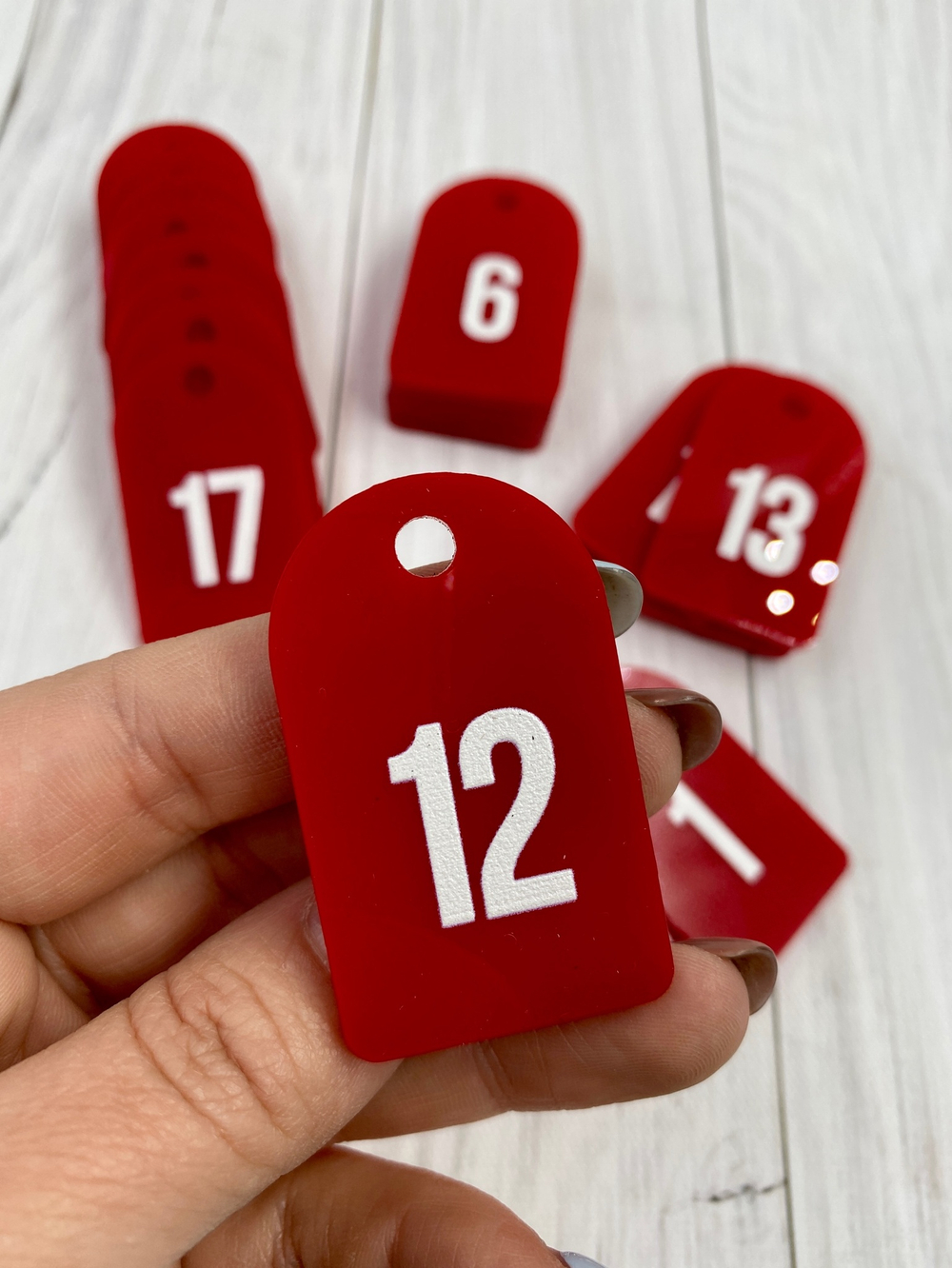 Номерки для ключей 30х50 (Комплект)