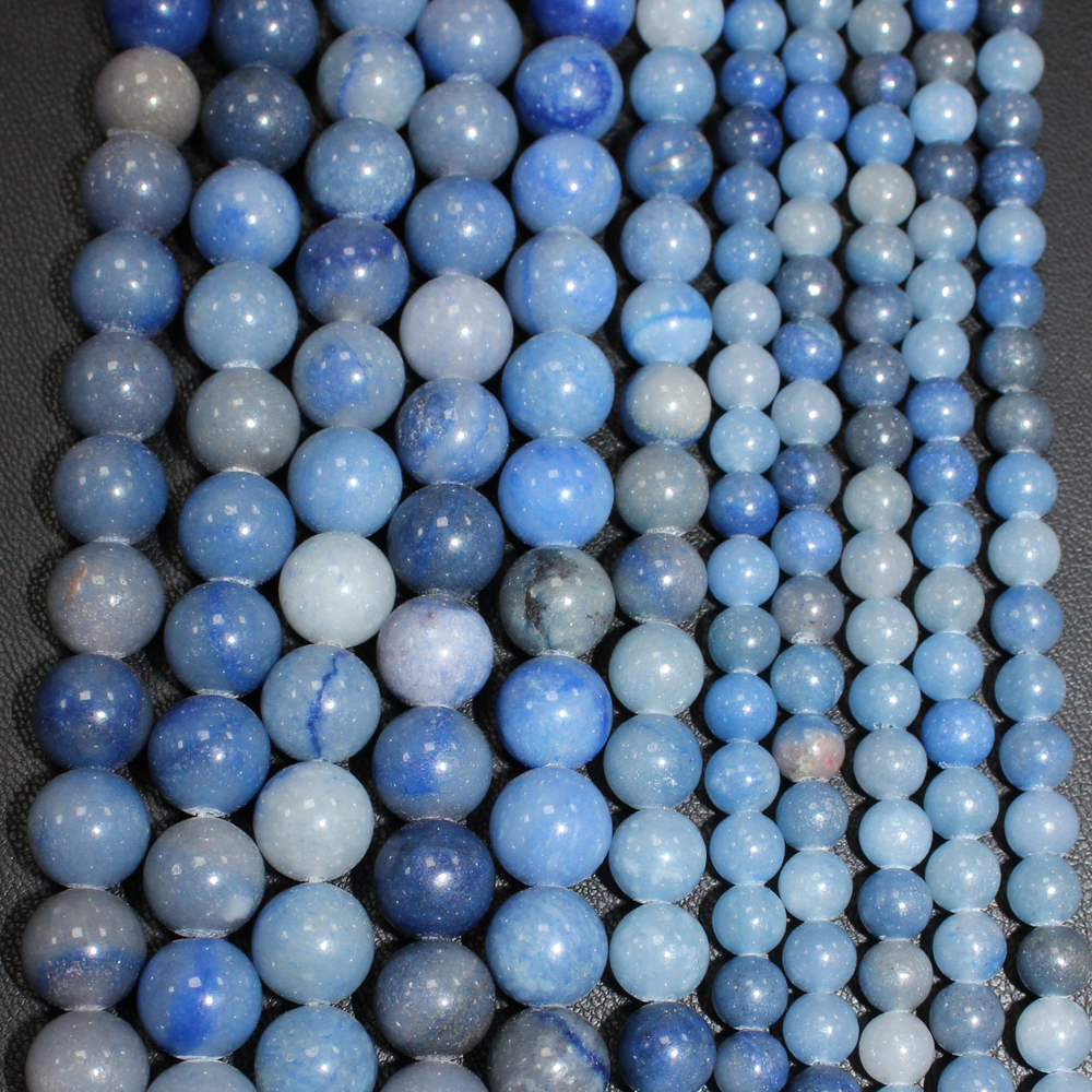 Авантюрин голубой 6мм 8мм 10мм