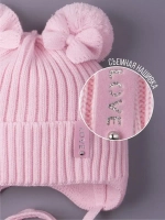 Шапка вязаная демисезонная для девочки