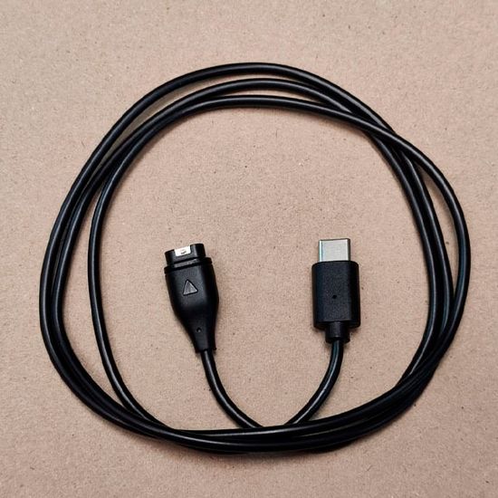 Кабель питания для часов Garmin Fenix, Forerunner, Instinct, Epix, Enduro, Venu, Venu SQ, Tactix, Delta и др. зарядное устройство 1 метр, type-C