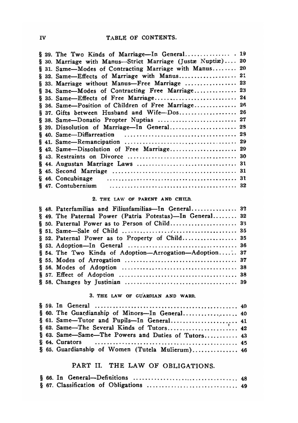 Notes on Roman Law. Law of Persons Law of Contracts | Joseph R. Long