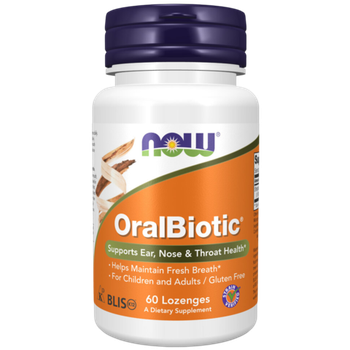 Now Foods OralBiotic 60 lozenges, Пробиотики, ОралБиотик
