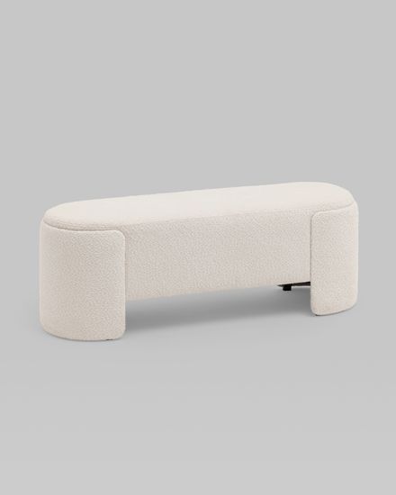 Банкетка Taks букле белый