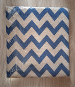 Покрывало гобеленовое Зигзаг синий 1,5 спальный (150х200)