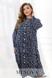 Платье 2443-темно-синий Minova