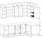 Милагро (Заман) Набор мебели для кухни угловой