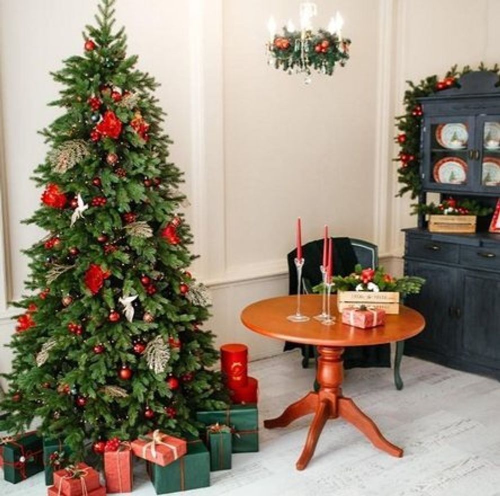 Ель искусственная «Графская Стройная» (Литая+пвх) 150 см / 1.5 м