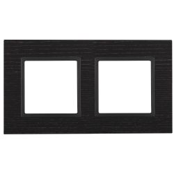 14-5302-05 ЭРА Рамка на 2 поста, дерево, Эра Elegance, чёрн.дерево+антр