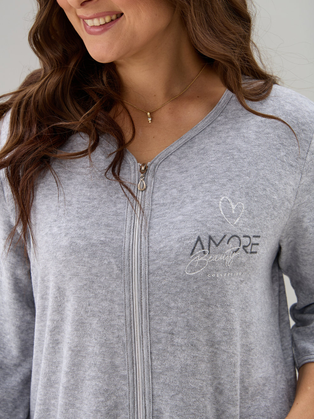 Халат Хм-562/серый-п