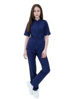 Рубашка медицинская женская на молнии Тезис TZ400, темно-синий, 58