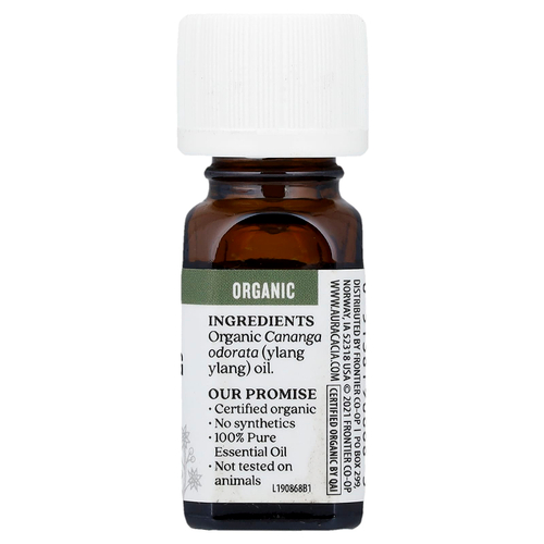 Aura Cacia, Чистое эфирное масло, полный органический иланг-иланг, 7,4 мл (0,25 жидк. унц.)