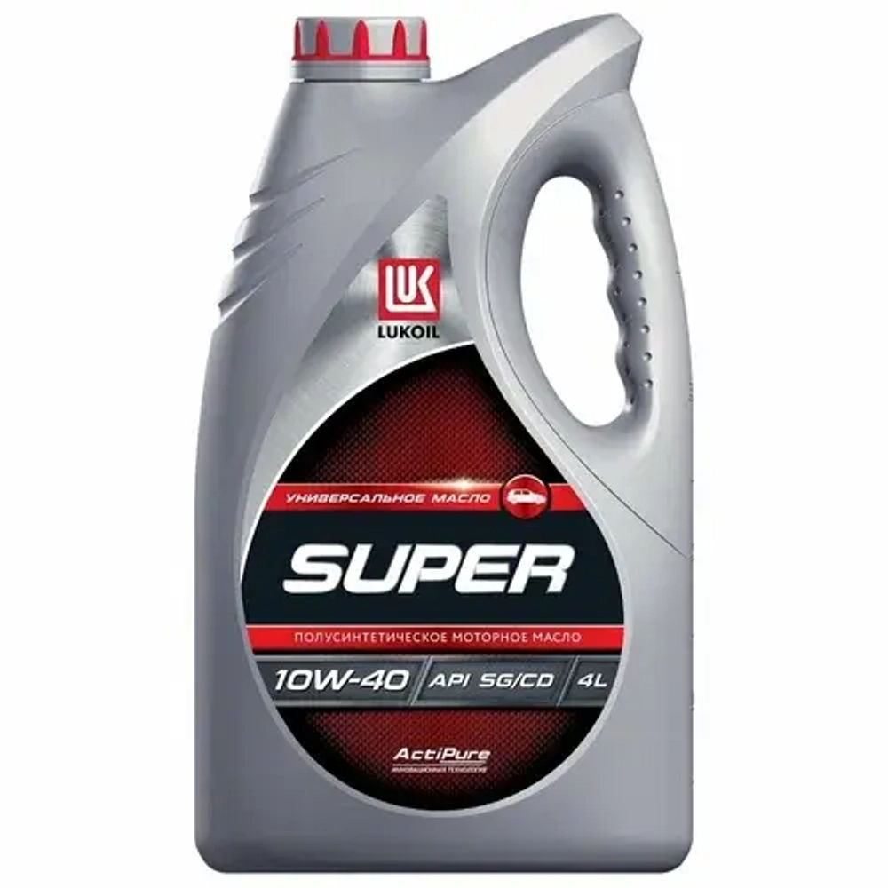 Масло моторное Лукойл супер LUKOIL SUPER 10W-40 SG/CD п/синтетическое 4л 