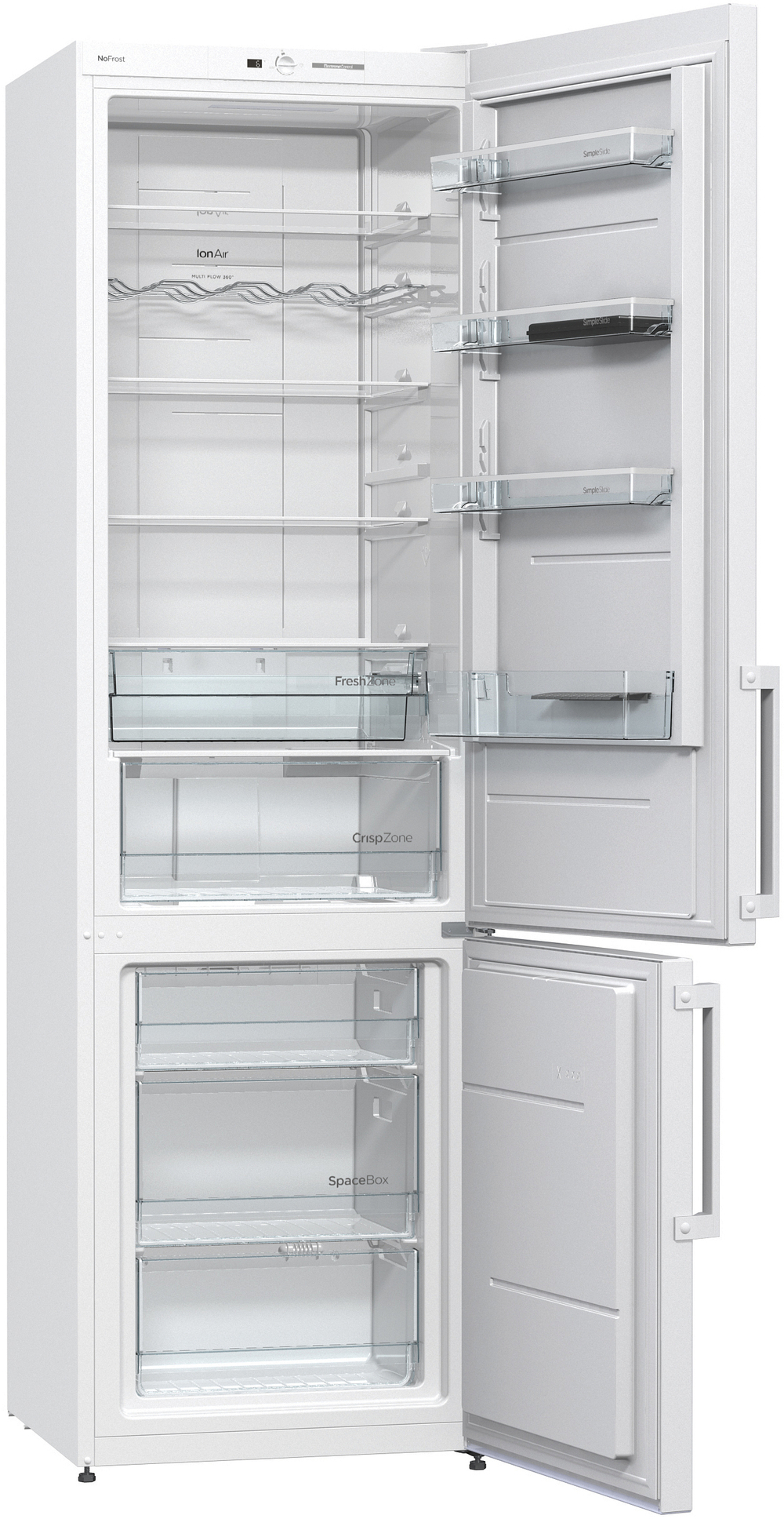 Отдельностоящий двухкамерный холодильник Gorenje NRK 6201 GHW