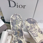 Шлепанцы Диор (Dior) на каблуке