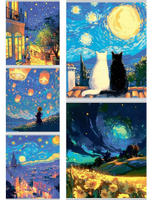 Тетрадь А5 48л. клетка "Вдохновение искусством" 5 дизайнов (Проф-Пресс)