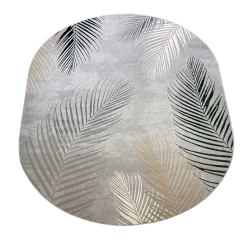 Ковер Liman F167 Gray/D.Green Овал