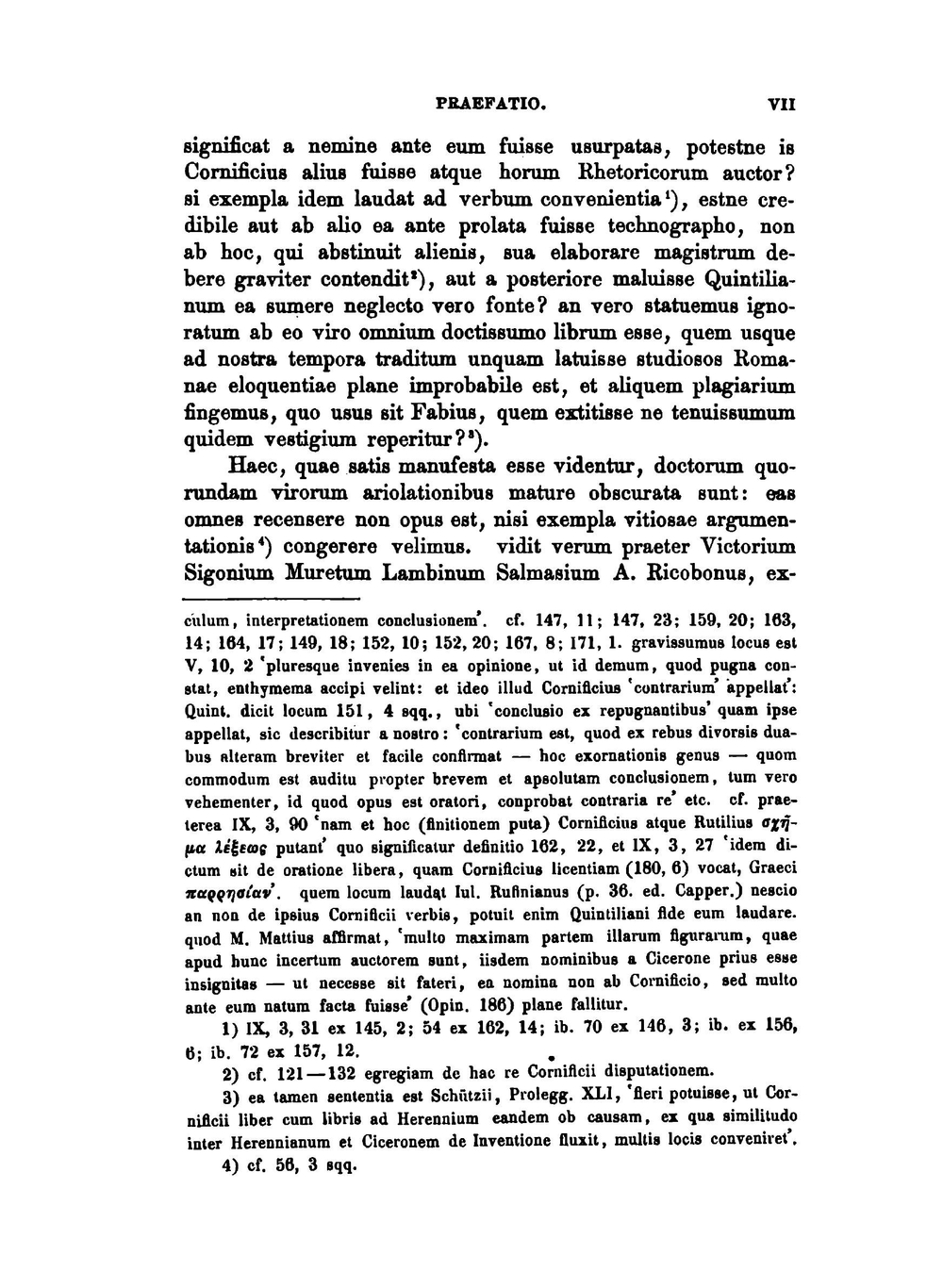 Cornifici rhetoricorum ad C. Herennium. Libri IIII | Carl Ludwig Kayser