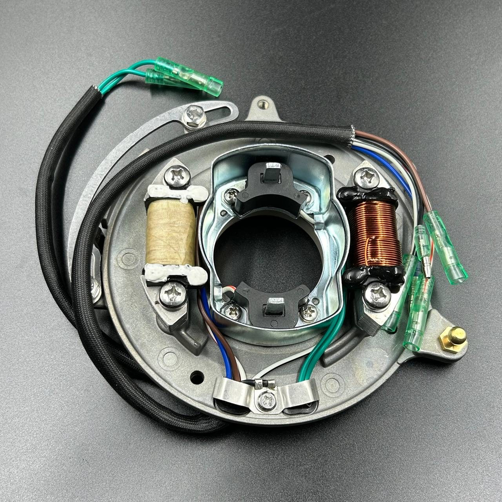 Магнето в сборе Yamaha 25-30 (YUELANG)(c катушкой 12v)