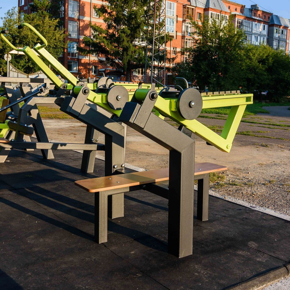 Power-1800 Уличный тренажер Жим лежа с переменной нагрузкой ZAVODSPORTA