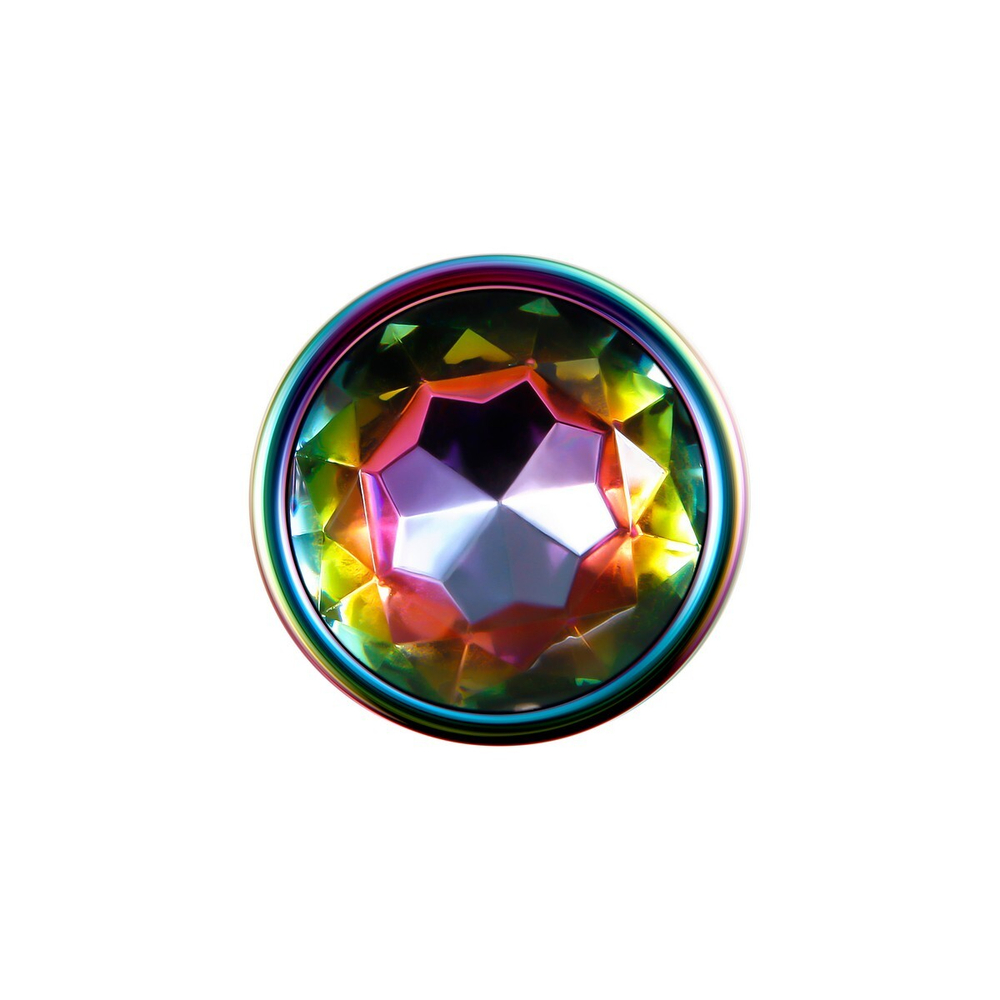 Evolved RAINBOW METAL PLUG LARGE Радужная анальная пробка большая