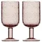 Набор бокалов для вина flowi, 410 мл, розовые, 2 шт.