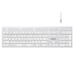 Клавиатура Клавиатура A4Tech Fstyler FBX50C белый USB беспроводная BT/Radio slim Multimedia (FBX50C WHITE)