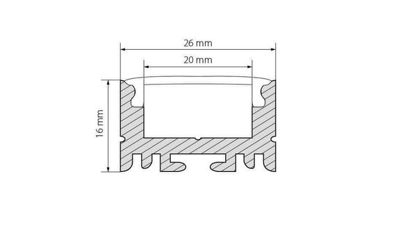 Профиль Arlight ARH-LINE-1726-2000 ANOD 018674