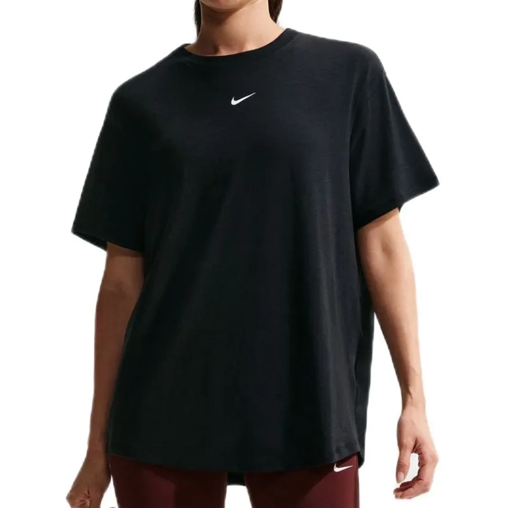 Женская теннисная футболка Nike One Relaxed Dri-Fit Short Sleeve - black/white