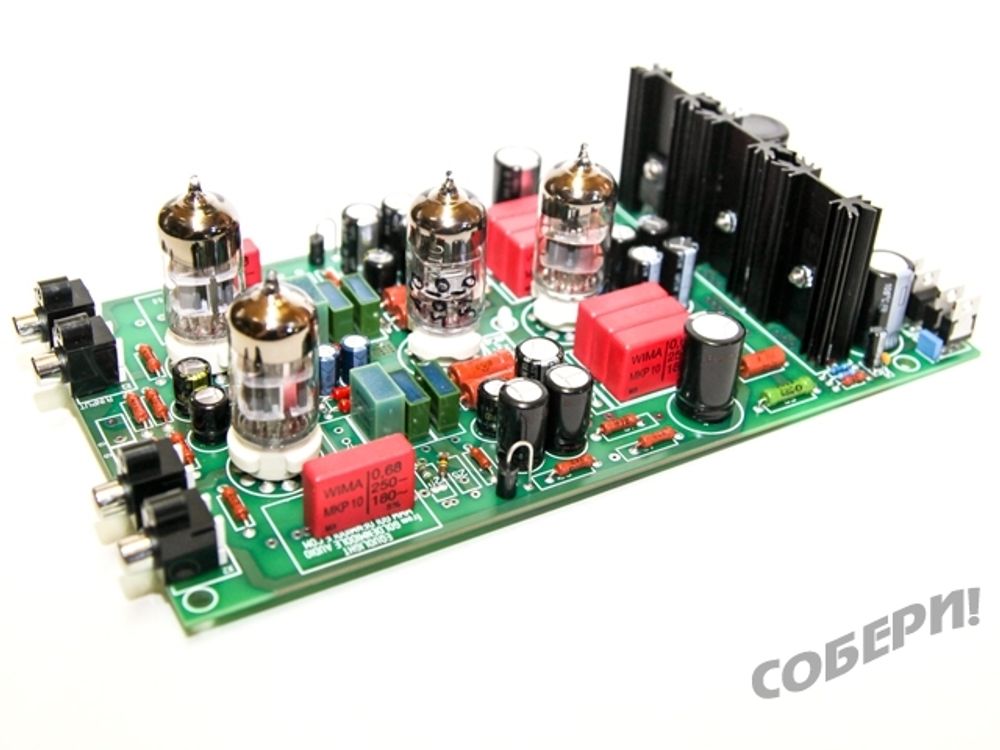 ламповый фонокорректор на лампах 6Н24П 6Н2П 6Н23П