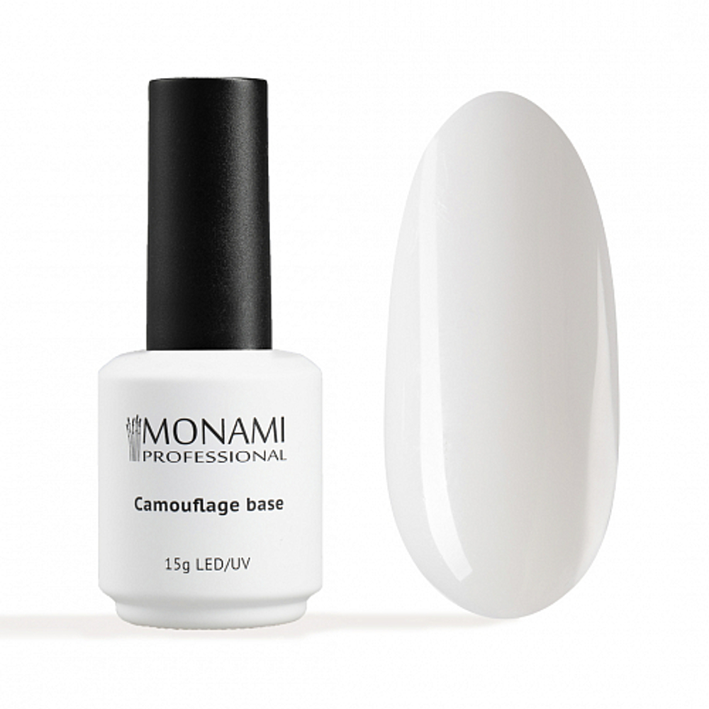 Monami, Rubber Base MILK - Каучуковая камуфлирующая база молочная (15 мл)