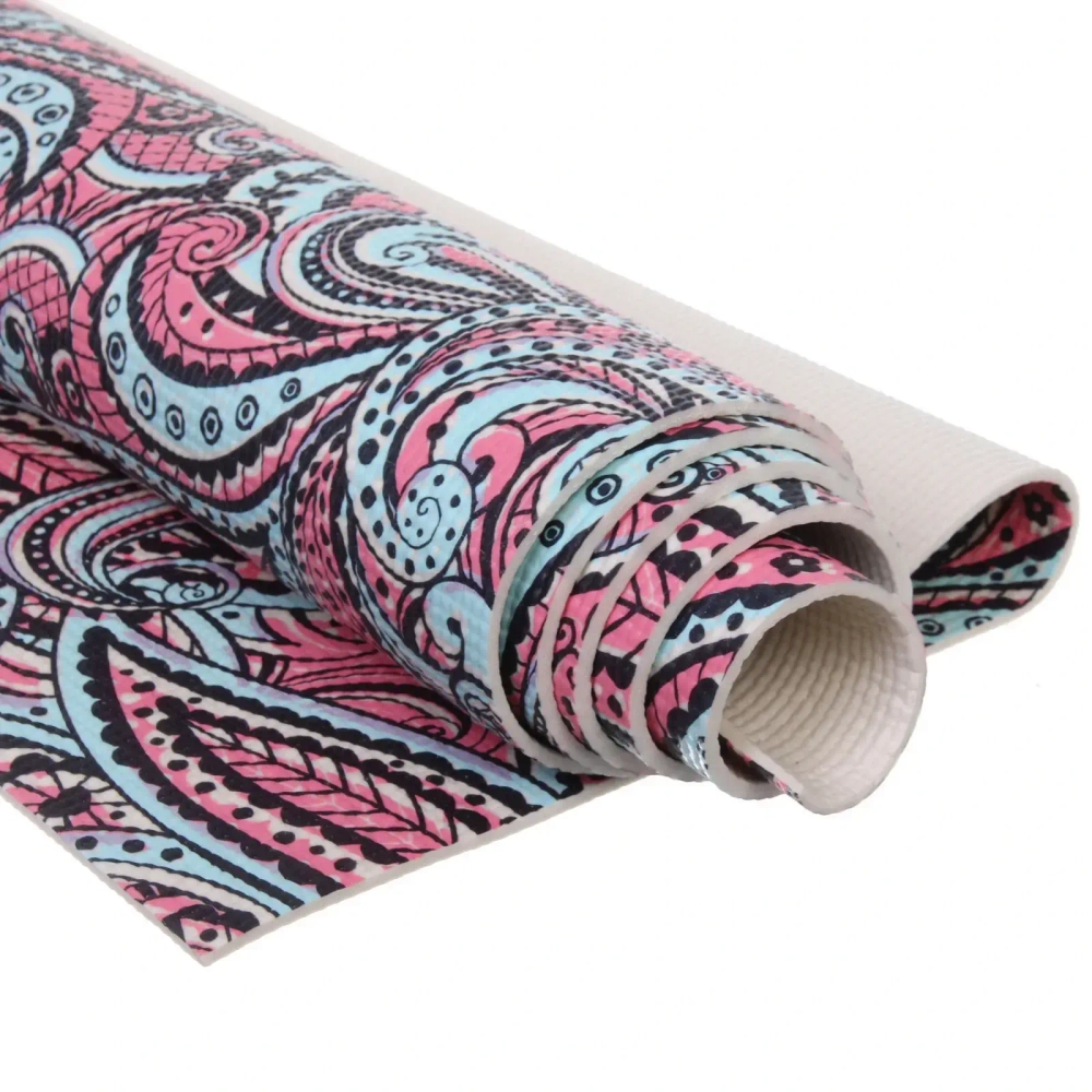 Коврик для йоги 6 мм 173х61 см «Свежесть ветра» PVC, микс принтов