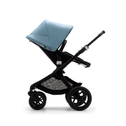 Коляска 2 в 1 Bugaboo Fox 2 Black/Black-Vapor Blue, черный/черный-дымчатый синий