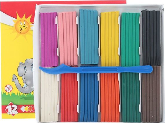 Plastilin Qamma Юный художник 12 rəng 168q