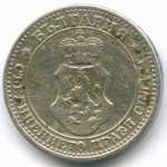 5 стотинок 1912 год. Болгария (Фердинанд I). Медно-никель, диаметр 17 мм. F-