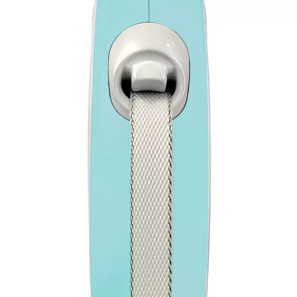 Рулетка flexi NEW LINE Comfort S (до 15 кг) лента 5 м серый/голубой