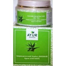 Крем для лица Ayur Ganga Дневной алоэ вера Ayurvedic Herbal 30 гр
