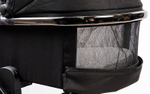 Детская коляска Peppy Tecla 3 в 1 с автокреслом Verona Black Shadow Black Chrome Edition Черный