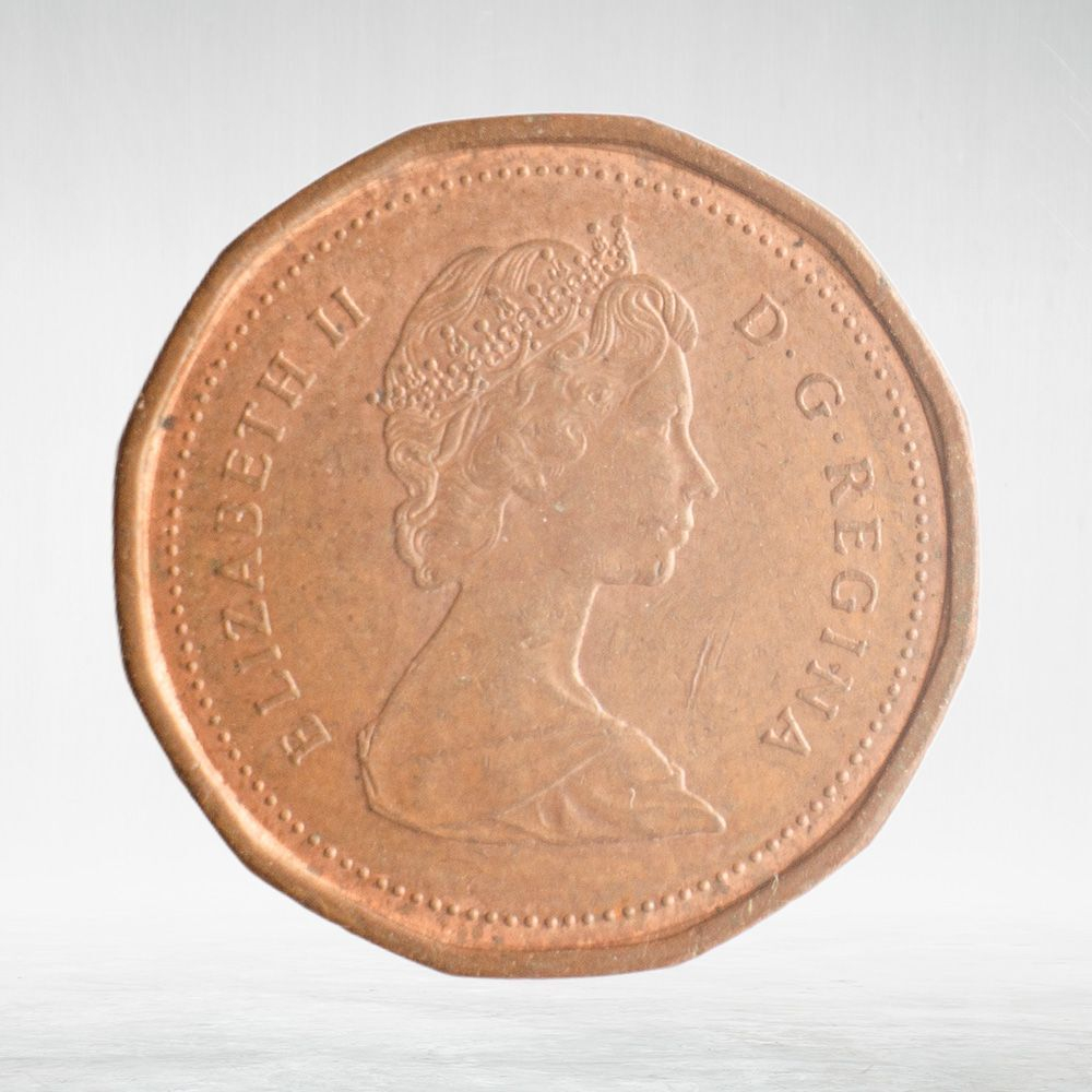 Canada, 1 Cent, 1986 – Elizabeth II (Second Portrait, 12-Sided Design), XF