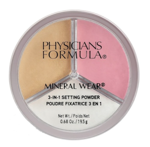 PHYSICIANS FORMULA Пудра рассыпчатая 3 в 1 Mineral Wear 3-in-1 Setting Powder, 19.5 г