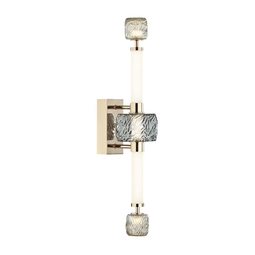 5426/28WL L-VISION ODL_EX24 000 золотой/белый/дымчатый/коньячный/металл/стекло/акрил Бра LED 28W 3000K KLIFF