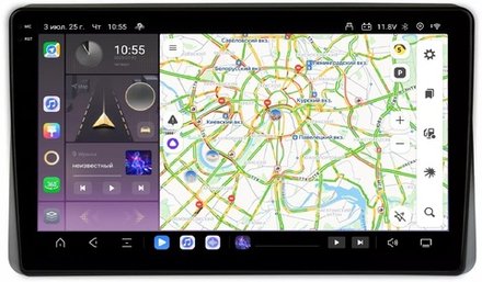 Магнитола для Volkswagen T5, T6, Tiguan, Passat, Polo, Jetta, Amarok, Golf и др., Skoda Fabia, Rapid - Carmedia SF-1075 QLed+2K, Android 13, TS20, CarPlay, 4G SIM-слот