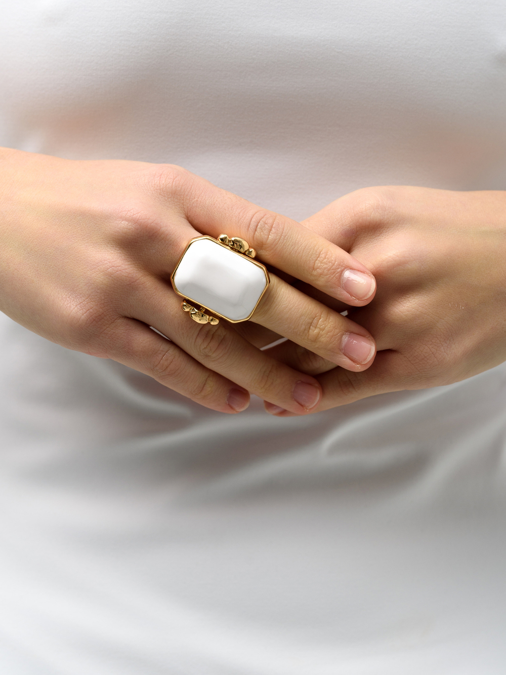 Кольцо "Luxury white" Gold