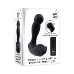 Черный массажер простаты Adams Come-Hither Prostate Massager - 13,5 см. (Цвет: черный)